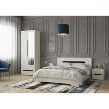 Шкаф 2х ств Вега с ящиками, 800х2200х520, Крафт белый Венге