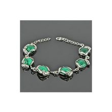 Бусики-Колечки Браслет им.Малахит "Вензель" арт.бП2674