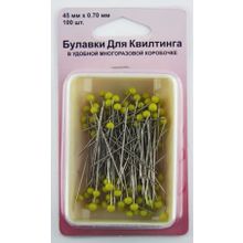 Hemline Булавки для квилтинга в пластиковом контейнере.