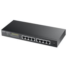 zyxel (zyxel gs1900-8hp Интеллектуальный high power poe-коммутатор gigabit ethernet с 8 разъемами rj-45)