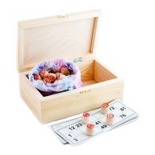 Бренд не указан Лото, бочонок деревянный, в деревянной шкатулке