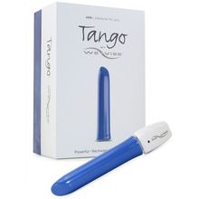 Синий перезаряжаемый вибратор Tango Blue USB rechargeable - 9 см. Синий