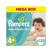 Pampers Active Baby Maxi Plus 4+ 9-16 кг 120 шт.