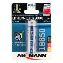 Аккумулятор ANSMANN 1307-0000 18650 2600мАч с защитой BL1