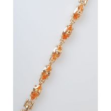 Браслет с фианитом шампань "Маркиза малая"