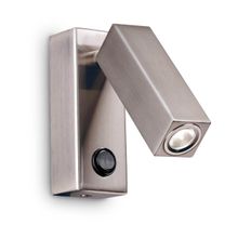 Ideal Lux Светодиодный спот Ideal Lux Page AP Square Nickel 233857 ID - 225232