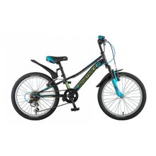 20" NOVATRACK Valiant 2018 (6ск, сталь, аморт.вилка, Vbr, TS38 - TY21 SG-6SI)(20SH6V.VALIANT.BK8, черный, 124567)