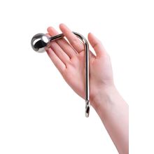 ToyFa Анальный крюк для подвешивания с двумя сменными шарами (серебристый)