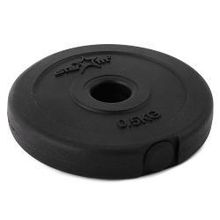 Диск (блин) пластиковый STARFIT BB-203  0,5 кг, d=26 мм, черный