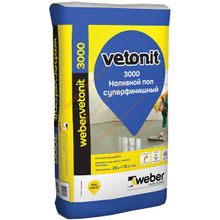 ВЕБЕР.ВЕТОНИТ 3000 суперфинишный наливной пол (20кг)   WEBER.VETONIT 3000 суперфинишный наливной пол (20кг)