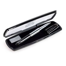 HERI 8521 - Гелевая ручка со штампом, чёрный лакированный корпус