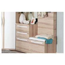 Алмаз. Любимый дом Марта Тумба для обуви (Белый Дезира Эш)