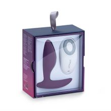 We-vibe Фиолетовая анальная пробка для ношения Ditto с вибрацией и пультом ДУ - 8,8 см.