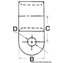 Osculati Nylon fairlead 12.7 mm, 18.036.03