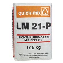 Теплая кладочная смесь quick-mix LM 21-P