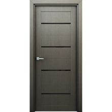 Межкомнатная дверь Румба серый остекленная ламинированная