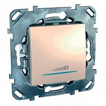 Светорегулятор клавишный UNICA, 600 Вт, бежевый |  код. MGU5.515.25ZD |  Schneider Electric