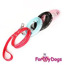 Поводок ForMyDogs с россыпью из страз, розовый FMDNL12007-2012 P