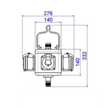 Bals Подвесной комбинационный модуль  Bals Uni-Block 57076 IP44 140 x 140 х 332 мм