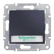 Schneider Electric Выключатель кнопочный с подсветкой и полем для надписи Schneider Electric Sedna 10A 250V SDN1600370 ID - 242234