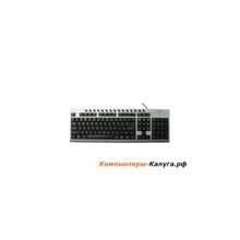 Клавиатура Gembird KB-8300UM-SB-R серебристо-чёрная, доп.клавиши, USB