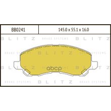 Колодки Тормозные Дисковые Передние Mitsubishi Asx Lancer,Outlander 03-> Blitz арт. BB0241