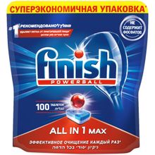 Finish Powerball All in 1 Max 100 таблеток в пачке