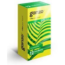 Ganzo Ультратонкие презервативы Ganzo Ultra thin - 12 шт.