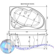 Панель фронтальная Aquanet Allento 170 R