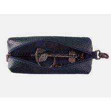 Ключница кожаная K-117 синий питон