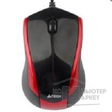 A-4Tech A4Tech N-400-2 черный+красн. USB, 2+1 кл.-кн.,провод.мышь 603730