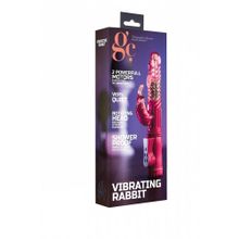 Розовый вибратор Vibrating Rabbit с клиторальным отростком - 22 см. Розовый