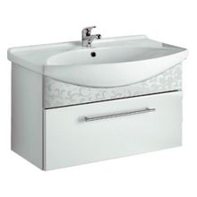 Dreja Тумба с раковиной Ornament 105 декор белый
