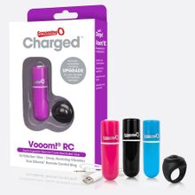 Screaming O Чёрная перезаряжаемая вибропуля CHARGED VOOOM REMOTE CONTROL BULLET