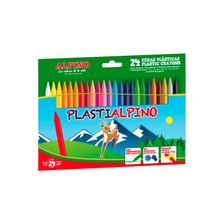 Alpino пластиковые цветные Plasti 24 цвета