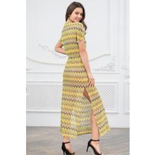 Длинная туника c коротким рукавом Missoni (р. S-M, желтый)