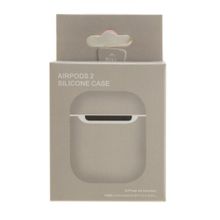 Силиконовый чехол AirPods Soft Touch Slim, beige