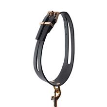 Черный ошейник PREMIUM COLLAR LEASH SET с золотистым поводком (237867)
