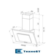 Каминная вытяжка Maunfeld Tower C 60 white