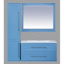 Misty Пенал для ванной Марта 35 голубой L с б к