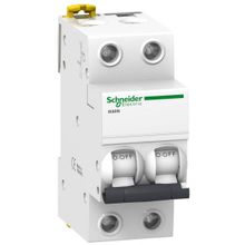 Выключатель автоматический двухполюсный iK60 32А C 6кА | код. A9K24232 | Schneider Electric