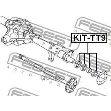 Комплект Подшипника Ступицы Колеса | Зад Прав Лев | Ford Transit Tt9 2006-2013 [Eu] Febest арт. KITTT9