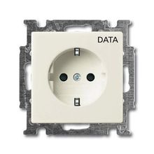 ABB Розетка ABB Basic55 Schuko с з 16A 250V Data безвинтовой зажим chalet-белый 2CKA002011A6145 ID - 238947