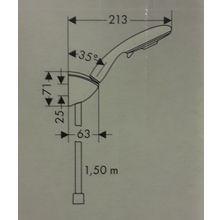 Душевой гарнитур Hansgrohe Raindance E100 Multi Set (27276400)