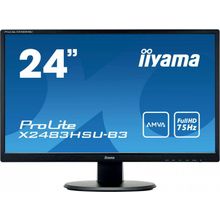 Монитор 24" Iiyama X2483HSU-B3 ProLite M M LED AMVA 4ms 16:09  HDMI 250cd 178гр 178гр черный