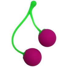 Eroticon Вагинальные шарики Sweet Cherry со смещенным центром тяжести (ярко-розовый)