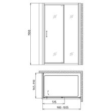 Душевой уголок Gemy Sunny Bay S28131A A100