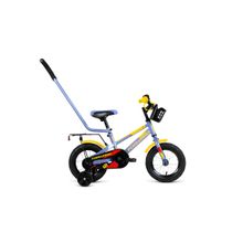 Детский велосипед FORWARD Meteor 12 серый желтый (2021)