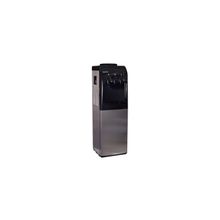 Кулер для воды (Aqua Work) 833S-B (черный+ нержавейка) с 20л холодильником, компрессорное охлаждение, напольный.