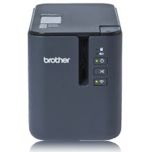 Принтер для печати наклеек brother pt-p900w (настольный,авторезак,ленты от 3,5 до 36мм,до 60 мм сек,до 360x720dpi,wifi,БП,usb,rs232) (ptp900wr1)